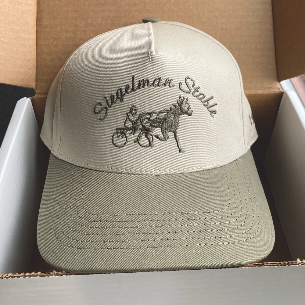 NEW Siegelman Stable Hat - Taupe and Ivory